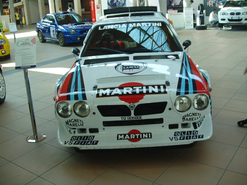 Quattroruorte magazine rally car display at the 2005 'My Special Car' Show in Rimini