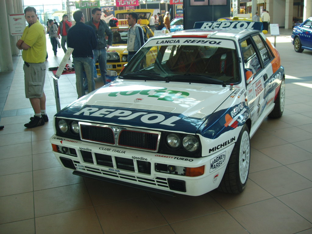 Quattroruorte magazine rally car display at the 2005 'My Special Car' Show in Rimini