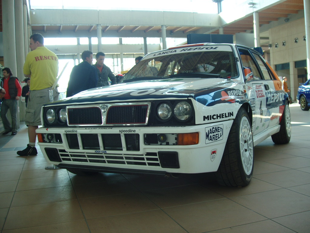 Quattroruorte magazine rally car display at the 2005 'My Special Car' Show in Rimini