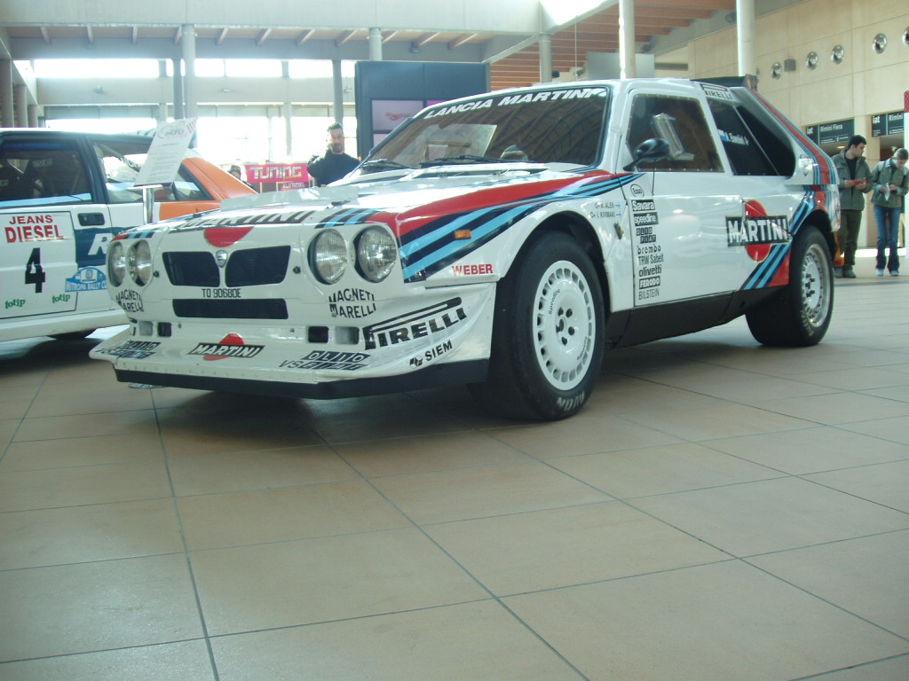 Quattroruorte magazine rally car display at the 2005 'My Special Car' Show in Rimini