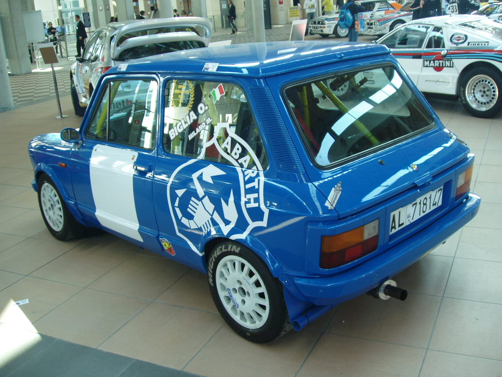 Quattroruorte magazine rally car display at the 2005 'My Special Car' Show in Rimini