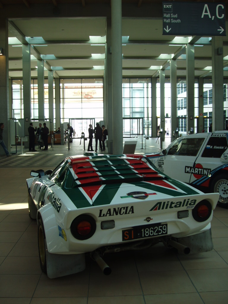 Quattroruorte magazine rally car display at the 2005 'My Special Car' Show in Rimini