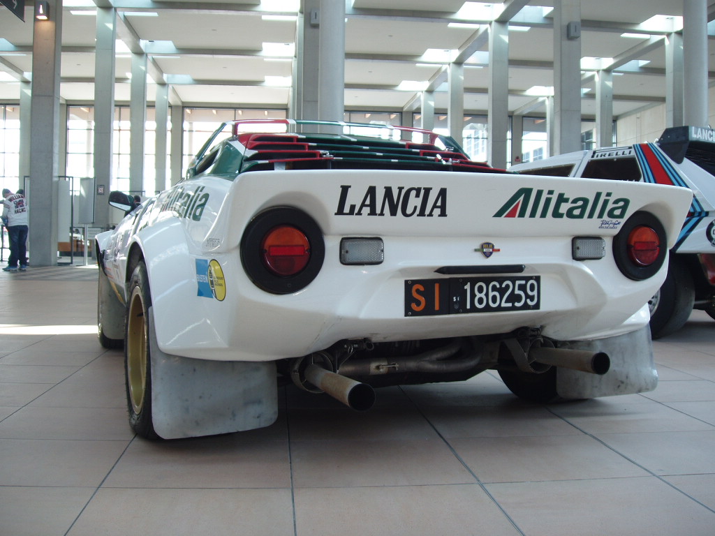 Quattroruorte magazine rally car display at the 2005 'My Special Car' Show in Rimini