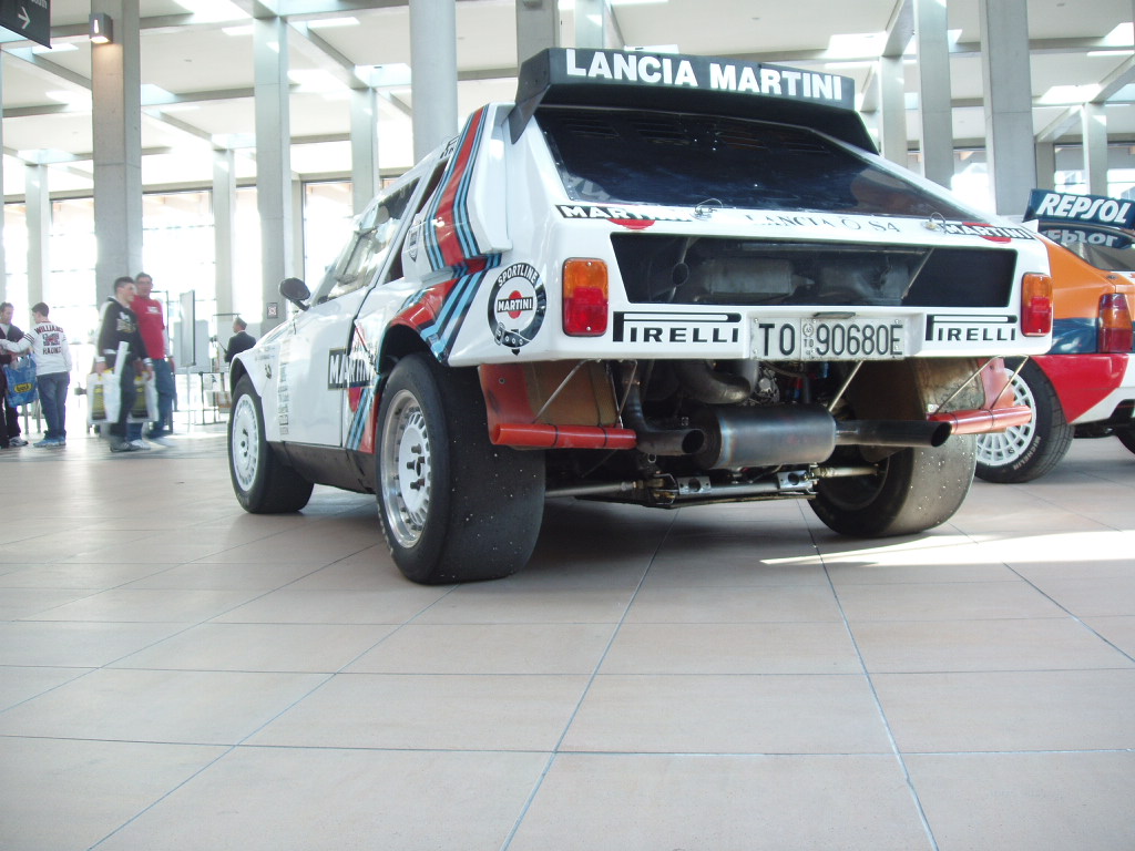 Quattroruorte magazine rally car display at the 2005 'My Special Car' Show in Rimini