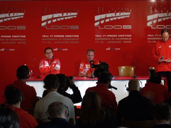 At his press conference held during the International Press ski meeting at Madonna di Campiglio, the Brazilian driver stated that the years he had spent at Ferrari had made him very happy indeed