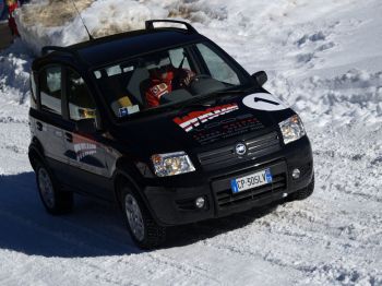 During the Wroom 2005 event, held again at the Madonna di Campiglio ski resort, Michael Schumacher, Rubens Barrichello and Luca Badoer took time out at the wheel of a trio of Fiat Panda 4x4s, made available to the Ferrari F1 stars