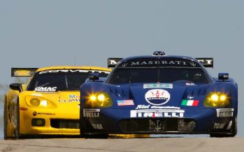 Maserati versus Corvette at Road Atalanta (above): a fine podium finish in the car's second ALMS race together with a reduced ballast load set the Risi Competizione-supported team up nicely to do battle at Mid Ohio over this weekend