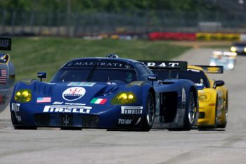 After an incident-packed American Le Mans Series race at Mid Ohio yesterday, the Maserati MC12, which had already started at the back of the grid, finished in fifth in its class