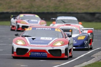 The Scottish duo of Andrew Kirkaldy and Nathan Kinch scored a perfect set of results at Castle Combe, taking their sixth and seventh wins of the 2005 British GT  Championship