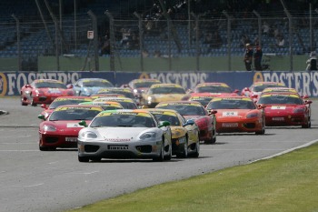 Ferrari Team UK's Peter Sowerby made it a fantastic two wins from two races in the European Ferrari 360 Challenge Trofeo Pirelli at Silverstone over the weekend. Out-qualifying several of the quicker Trofeo Pirelli drivers, Peter managed to stay ahead of the Coppa Shell drivers despite having to carry an extra 25kgs of success ballast in Race 2 following his class win in Race 1 on Saturday, and he now leads the Coppa Shell driver's standings with 70 points.