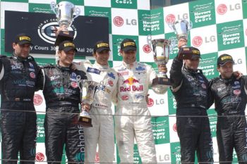 Maserati triumphed in the FIA GT series race at Magny Cours with the MC12, yesterday, monopolising the top three podium positions. This expected and well deserved result is a reward for all the hard work carried out by the teams and drivers.