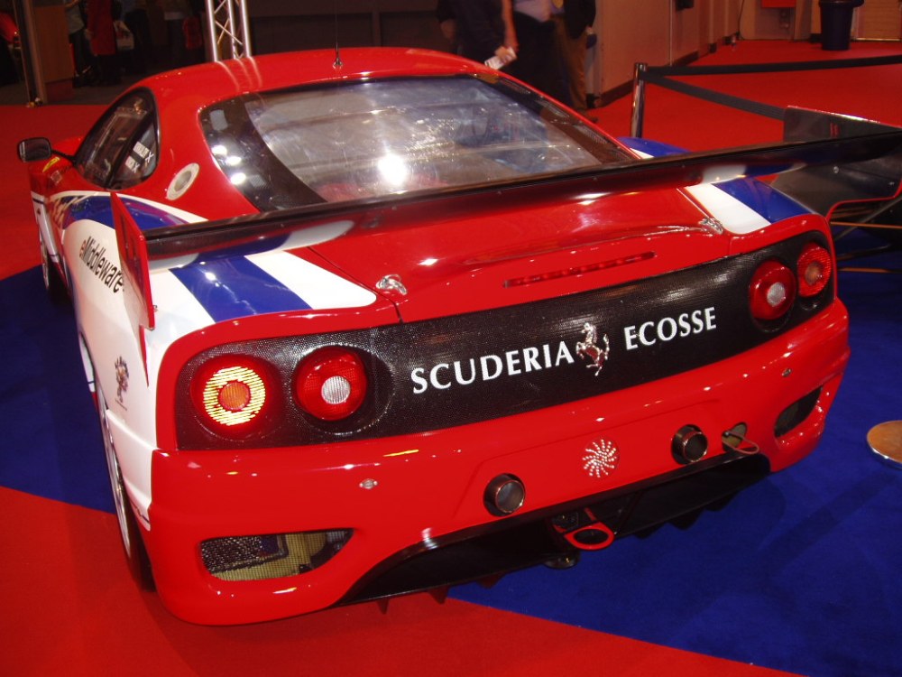 Scuderia Ecosse Ferrari 360 GTC at the 2005 Autosport International