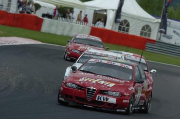 The Stewards investigated the collision between Augusto Farfus and Jörg Müller's BMW at the end of the first race, deciding then to exclude the Alfa Romeo Racing Team driver
