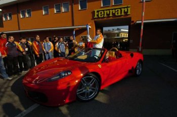 The XX Torino Olympic Torch at Maranello