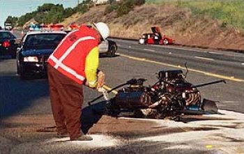 FERRARI ENZO CRASH