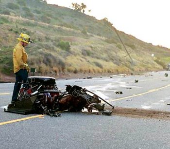 FERRARI ENZO CRASH