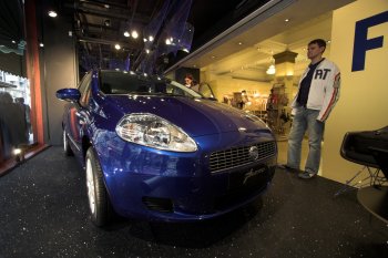 Fiat Grande Punto at Harrods