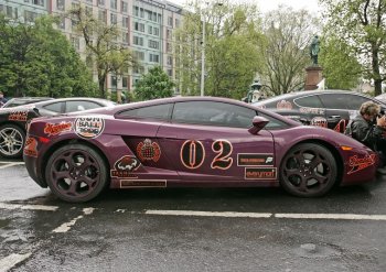 purple lamborghini gallardo