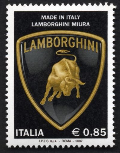 LAMBORGHINI POSTAL STAMP