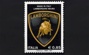 LAMBORGHINI POSTAL STAMP