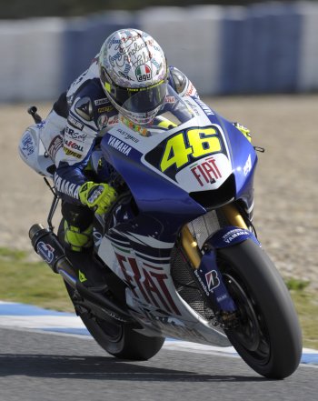 Official Valentino Rossi on Valentino Rossi Guided His Fiat Yamaha Yzr M1 To Second Place In Today