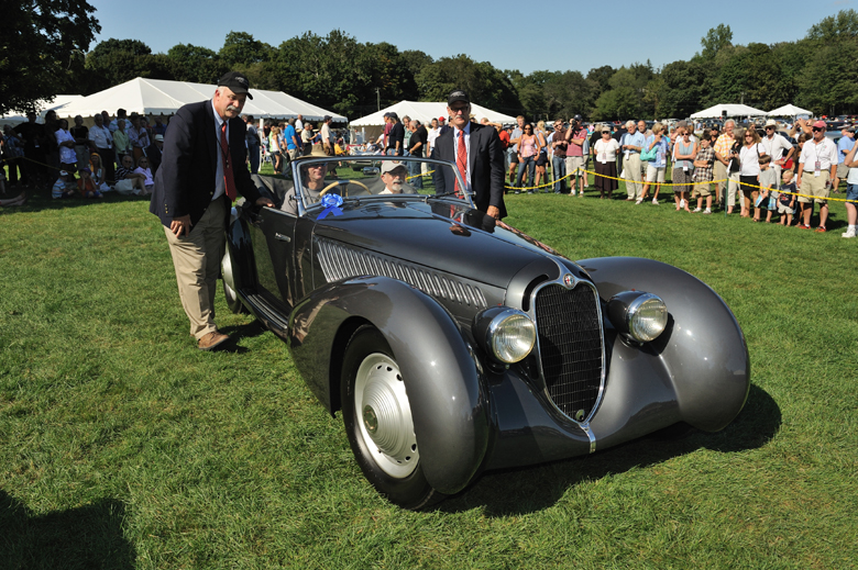 At the 2009 Fairfield County Concours dElegance a 1937 Alfa Romeo 8C 2900 won the prestigious Founders' Automobile (with Special Recognition form Meguiar's) category