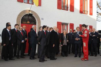 The President of the Republic of Italy, Giorgio Napoletano, has been to Modena for an official visit and went to see the Ferrari Works in Maranello. Ferrari President Luca di Montezemolo, Vice President Piero Ferrari, CEO Amedeo Felisa and Stefano Domenicali, Head of the Scuderia, welcomed the President.