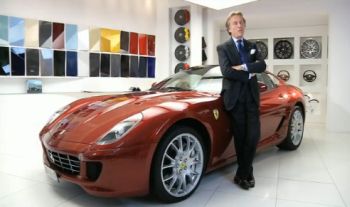 LUCA DI MONTEZEMOLO WITH HIS PERSONAL FERRARI 599 GTB FIORANO