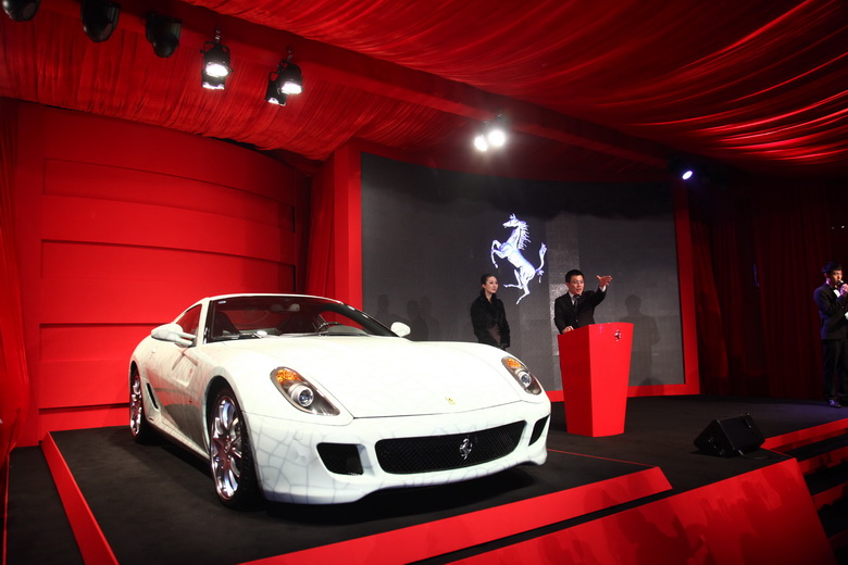 FERRARI 599 CHINA LIMITED EDITION BEING AUCTIONED AT THE RED GATE GALLERY, BEIJING
