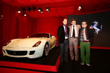Michael Schumacher Marco Mattiacci and artist Lu Hao - FERRARI 599 CHINA LIMITED EDITION