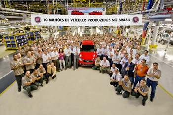 FIAT NUMBER 10,000,000 PRODUCED AT BETIM, BRAZIL