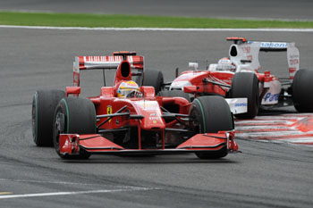 LUCA BADOER - FERRARI F60 - 2009 BELGIAN GRAND PRIX, SPA