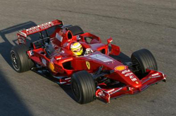 LUCA BADOER - FERRARI F2007, MONZA 2007