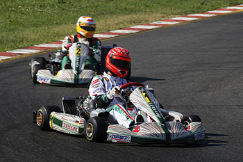 MICHAEL SCHUMACHER AND LUCA BADOER - TONYKART - SOUTH GARDA, LONATO