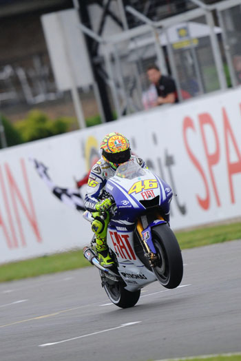 VALENTINO ROSSI - FIAT YAMAHA TEAM - 2009 BRITISH MOTOGP GRAND PRIX, DONINGTON PARK