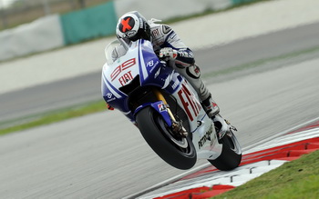 FIAT YAMAHA TEAM - FRIDAY PRACTICE, SEPANG, 23 OCTOBER 2009