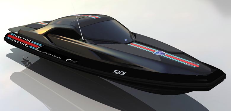 MARTINI RACING LANCIA POWERBOAT - FIAT POWERTRAIN, SACS MARINE