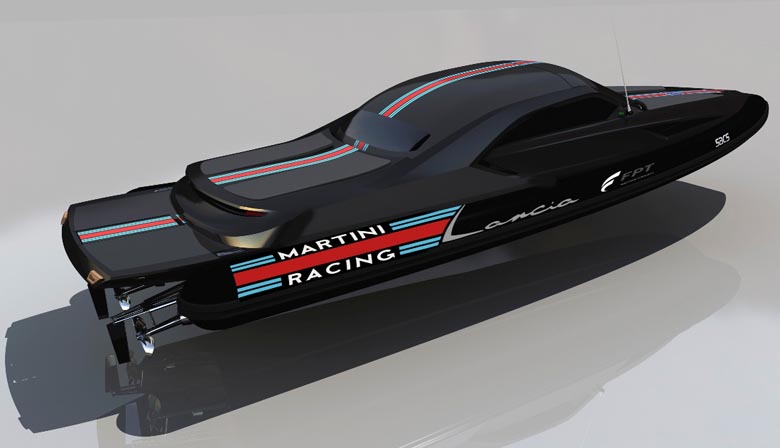 MARTINI RACING LANCIA POWERBOAT - FIAT POWERTRAIN, SACS MARINE