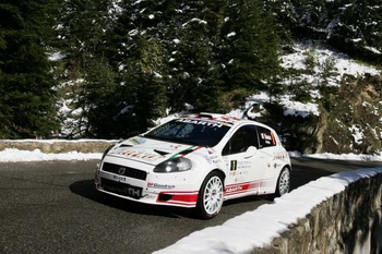 GIANDOMENICO BASSO - ABARTH GRANDE PUNTO - 2009 RALLY ANTIBES COTE D'AZUR