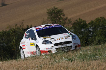 LUCA ROSSETTI - ABARTH GRANDE PUNTO S2000 - 39TH BARUM RALLY ZLIN, SHAKEDOWN