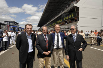 LUCA DI MONTEZEMOLO, AMEDEO FELISA, PIERO FERRARI AND STEFANO DOMENICALI - LE MANS 24 HOURS, 2009