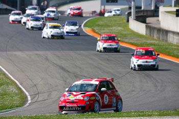 SALVATORE TAVANO LEADS THE TROFEO ABARTH 500 FIELD AT MUGELLO YESTERDAY
