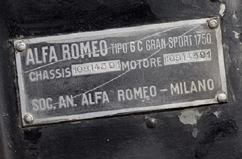 1932 ALFA ROMEO 6C 1750 GRAN SPORT ZAGATO