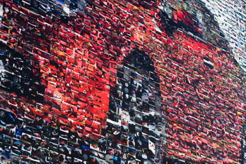 ALFA ROMEO GIULIETTA MOSAIC BILLBOARD, LONDON