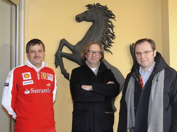 ERIC CLAPTON AND STEFANO DOMENICALI AT MARANELLO