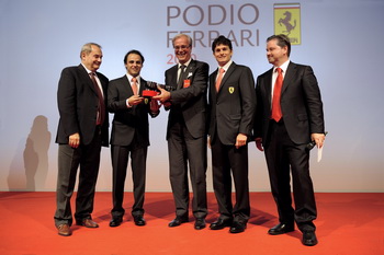 PODIO FERRARI 2010