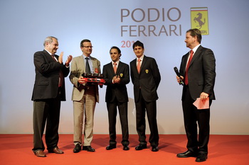 PODIO FERRARI 2010