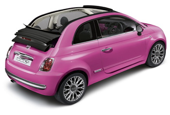 FIAT 500C PINK