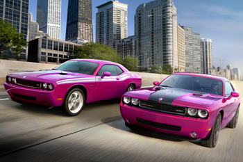 2010 DODGE CHALLENGER SRT8 FURIOUS FUCHSIA EDITION