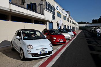 FIAT 500 - DRIVING CAMPUS "SAFETY ECOLAB" AT THE VALLELUNGA CIRCUIT, ROME, 26 MAY 2010